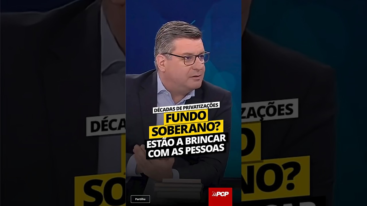 Fundo soberano? Estão a brincar com as pessoas