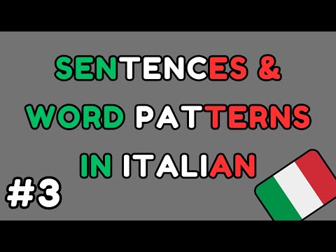 Italian - Sentence Structure & Word Order Explained