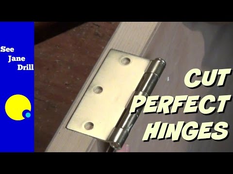 How to Cut Perfect Door Hinges - YouTube