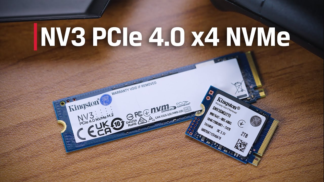 PCIe 4.0 NVMe SSD for laptops - Kingston NV3 PCIe 4.0 NVMe M.2 (2280 & 2230) SSD