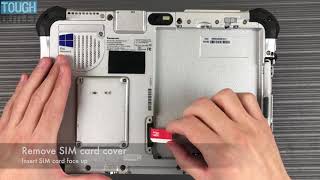 Panasonic Toughpad FZ-G1: How to install SIM card