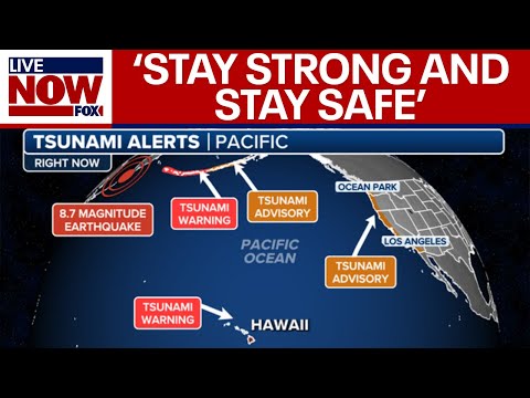 Video | US tsunami warnings: Earthquake rises to 8.8, Trump weighs in | LiveNOW from FOX