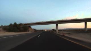 preview picture of video 'US Route 95 northbound drive to Needles, California, Interstate 40 westbound back to US 95, GP050018'