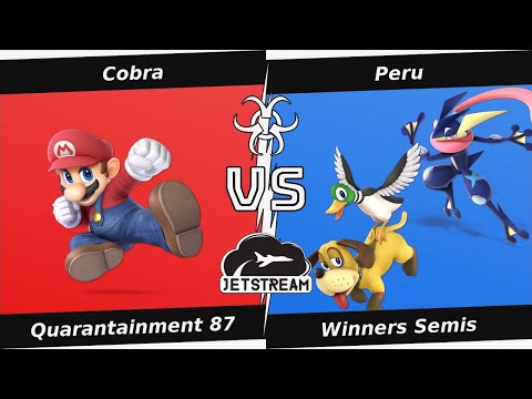 Quarantainment 87 Winners Semis - Cobra (Mario) Vs Peru (Duck Hunt, Greninja) - SSBU