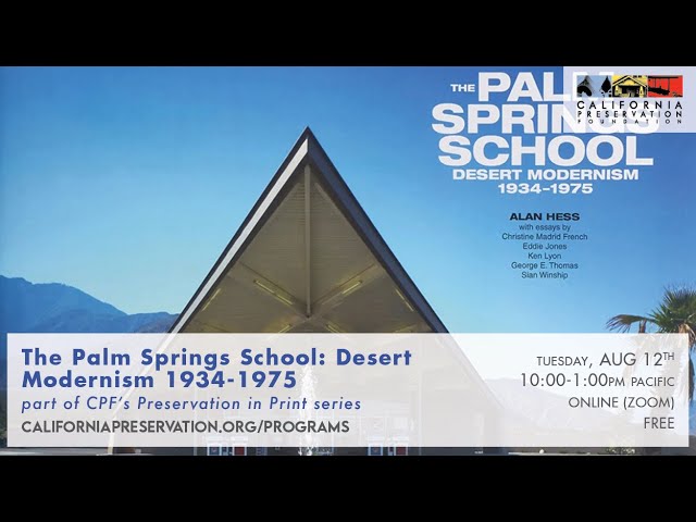 Vídeo relacionado con The Palm Springs School: Desert Modernism 1934-1975