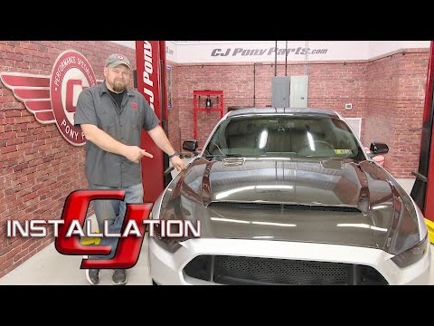 2015-2017 Mustang V6/EcoBoost/GT Anderson Composites Hood Type-SN Carbon Fiber Installation
