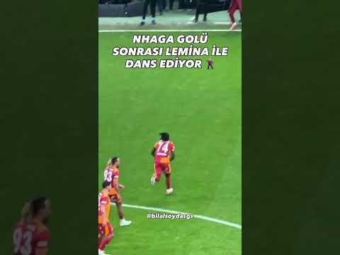 Nhaga golü sonrası Lemina ve Osimhen’le dans ediyor 🕺 #galatasaray