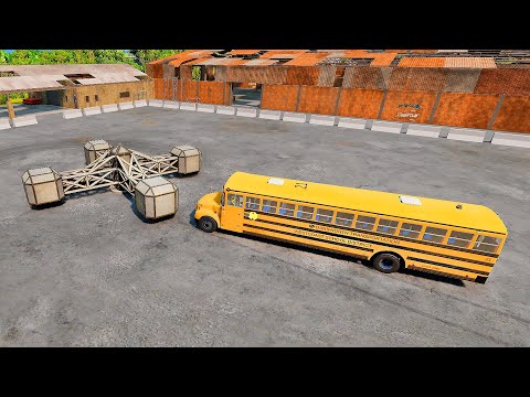 Cars VS Large Spinner – BeamNG.Drive | Beam Studio +