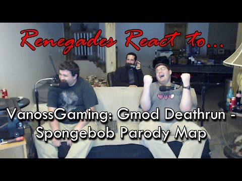 Renegades React to... VanossGaming: Gmod Deathrun - Spongebob Parody Map!