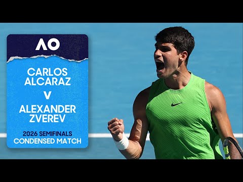 Carlos Alcaraz v Alexander Zverev Condensed Match | Australian Open 2026 Semifinal