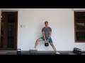 KB Elevated Lateral Split Squat