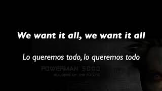 Powerman 5000 We want it all Lyrics Español Sub