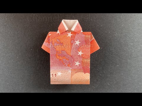 Geldscheine falten Hemd - Hemd aus Geld falten 👕