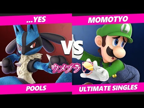Umebura SP6 SSBU - ...yes (Lucario) Vs. Momotyo (Luigi) Smash Ultimate Tournament Pools