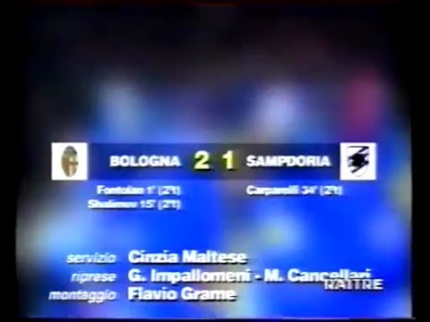1996-97 (5a - 13-10-1996) Bologna-Sampdoria 2-1 [D.Fontolan,Shalimov,Carparelli] Servizio D.S.Rai3