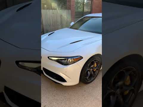 Alfa Romeo Giulia with blow off valve