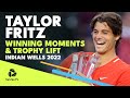 Taylor Fritz Championship Point and Trophy Ceremony! | Indian Wells 2022 Final