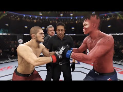 Khabib Nurmagomedov vs. Zombie Ripper (EA sports UFC 3) - CPU vs. CPU - Crazy UFC 👊🤪