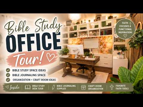 Aesthetic Pastor Office Decor With Scripture