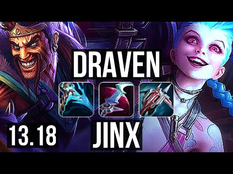 DRAVEN & Bard vs JINX & Thresh (ADC) | Quadra, Legendary, 1.2M mastery | EUW Challenger | 13.18