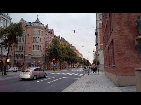 Walking in Stockholm: Fleminggatan, Kungsholmen (4K 60fps, Street Sounds ASMR)