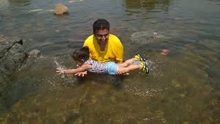 preview picture of video 'Pruthu Swimming in Balamuri'