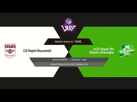 LNBF 2022-2023: Rapid București - Sepsi-SIC Sfântu Gheorghe (PLAY-OFF 2, GAME 2)