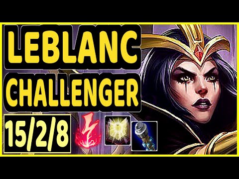 UCAL (LEBLANC) - 15/2/8 KDA CHALLENGER GAMEPLAY - KR