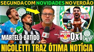 REFORÇOS CONFIRMADOS! SEMANA COMEÇANDO COM EXCELENTE NOVIDADE NO PALMEIRAS.