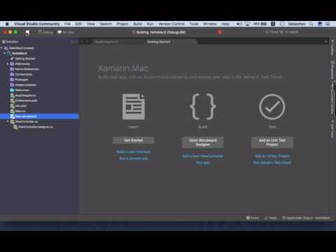 Create Mac desktop Application using Visual Studio Mac