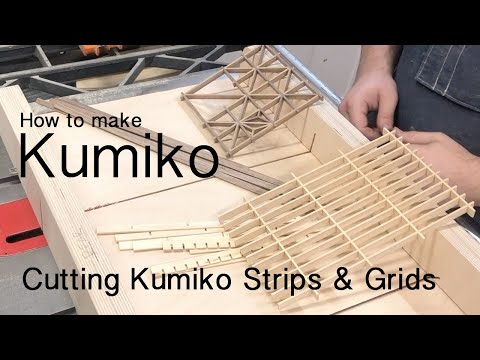How to Make Kumiko || Cutting Kumiko Strips and Grids