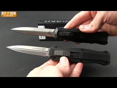 Benchmade Pagan D/E OTF Automatic Knife (3.96" Black) 3320BK