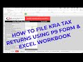 HOW TO FILE KRA TAX RETURNS USING P9 FORM(2024)