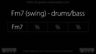 Fm7 (jazz/swing) 150 bpm : Backing Track (bass/drums)