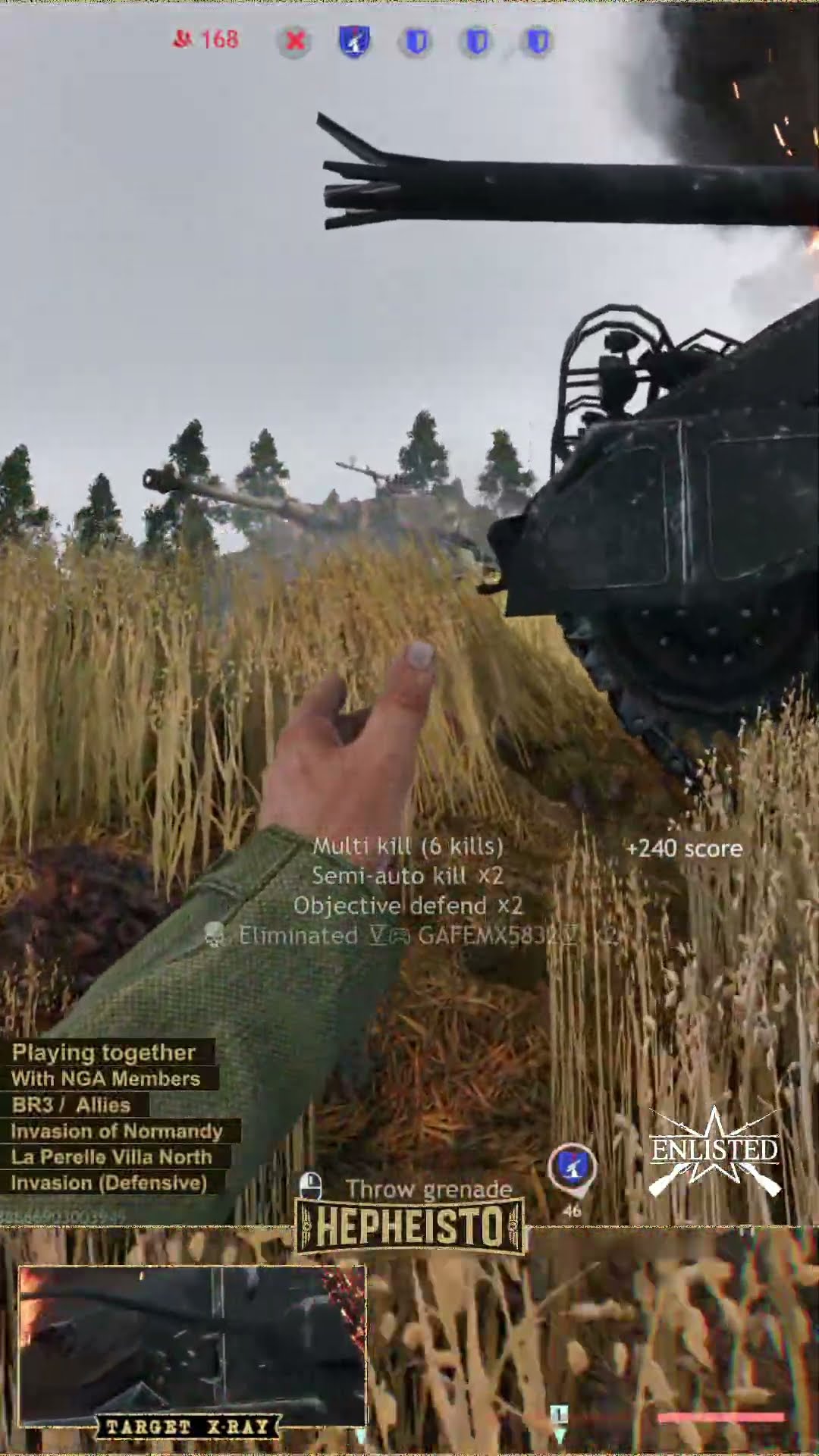 Engineer eliminates Panzer IV J with Explosion Pack