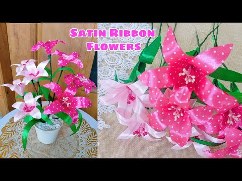 DIY Satin Ribbon Flowers