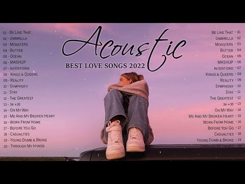 Top English Acoustic Cover Love Songs 2021 - Greatest Hits Acoustic Guitar Cover of Popular Songs