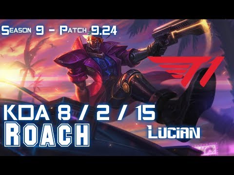 T1 Roach LUCIAN vs ORNN Top - Patch 9.24 KR Ranked