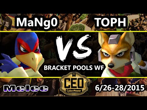 CEO 2015 - C9 MaNgo (Falco) Vs. MIOM | Toph (Fox) SSBM Bracket Pools WF - Smash Melee
