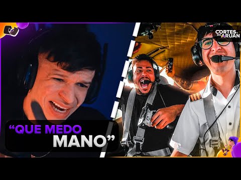ARUAN REAGE: PRIMEIRO VÔO COM MEU AVIÃO NOVO NO CÉU (RENATO GARCIA) - Cortes do Aruan