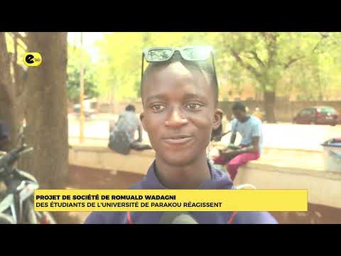 Projet de société de Romuald WADAGNI : Des étudiants de l'université de Parakou réagissent