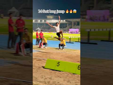 24 feet long jump 🔥😱#longjump #kgfchapter2 #youtubeshorts