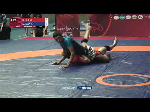 Round 1 Men's GP No-Gi - 66 kg: M. BLOCK (ARG) v. R. KUMAN (ARG)