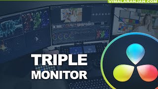 Davinci Resolve Studio 3 Monitor Setup | Dual Screen and 3rd Full Screen View Monitor
