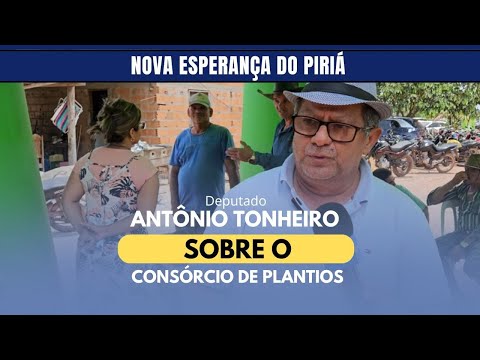 ANTÔNIO TONHEIRO FALA SOBRE PALESTRA DE CONSÓRCIO DE PLANTIOS EM NOVA ESPERANÇA DO PIRIÁ 