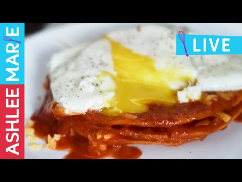 How to make stacked Red Cheese Enchilada Recipe - LIVE