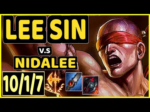 ZUAO (LEE SIN) vs NIDALEE - 10/1/7 KDA JUNGLE CHALLENGER GAMEPLAY - BR