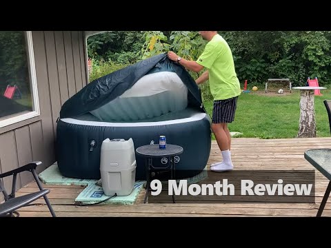 Saluspa Inflatable Hot Tub - 9 Months Later Review - Cleaning