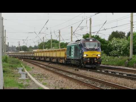 DRS class 68 THRASH: 68021 'Tireless' - 6K05, Euxton 25.5.16