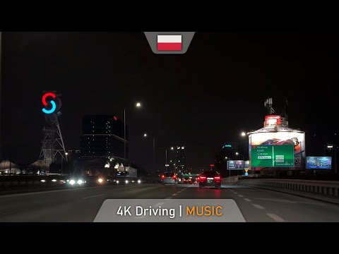 Evening Drive from Chorzów to Jaworzno | Relaxing Dashcam with Calm Music | 4K 60 FPS